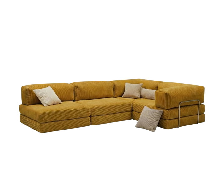 Atelier Del Sofa Kanyon - Sofá-Cama Esquinero Mostaza